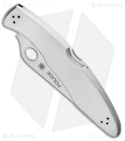 Spyderco Police Stainless Steel Folding Knife C07PS (4.125" Satin Serr) 4 Spyderco Police Stainless Steel Folding Knife C07PS (4.125" Satin Serr) - Image 2