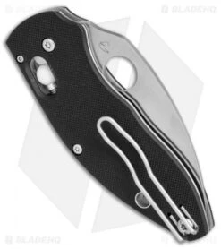 Spyderco Q-Ball Bearing Lock Knife Black G-10 (2.72" Satin) C219GP -Spyderco Sales Spyderco Q Ball black G 10 satin C219GP BHQ 50831 er side