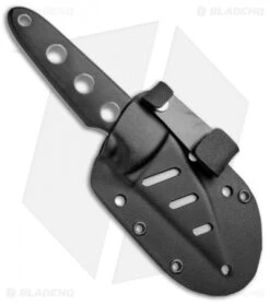 Rare Spyderco Ronin Fixed Blade Knife Black Micarta (3" Bead Blast) FB09 -Spyderco Sales Spyderco Rare Ronin Black 1998 FB09P jr sheath