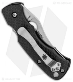 Spyderco Reinhold Rhino Compression Lock Knife CF/G-10 (2.3" Satin) C210CFP -Spyderco Sales Spyderco Reinhold Rhino Compression Lock CF G 10 C210CFP BHQ 36439 jr side