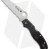 Spyderco Rescue 3 Thin Red Line Knife Black FRN (3.6" Serr Satin) C14FSBKRD3 -Spyderco Sales Spyderco Rescue 3 Thin Red Line Knife Black FRN 3.6 Serr Satin C14FSBKRD3 BHQ 125864 LS
