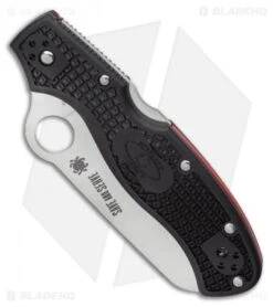Spyderco Rescue 3 Thin Red Line Knife Black FRN (3.6" Serr Satin) C14FSBKRD3 6 Spyderco Rescue 3 Thin Red Line Knife Black FRN (3.6" Serr Satin) C14FSBKRD3 -Spyderco Sales Spyderco Rescue 3 Thin Red Line Knife Black FRN 3.6 Serr Satin C14FSBKRD3 BHQ 125864 LS Spine