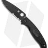Spyderco Resilience Lightweight Liner Lock Knife Blackout (4.3" Black Serr) -Spyderco Sales Spyderco Resilience Lightweight LL Black FRN Black Serr C142PSBBK BHQ 125852 jr