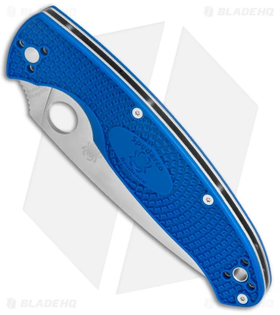 Spyderco Resilience Lightweight Liner Lock Knife Blue FRN (4.25" Satin) C142PBL 4 Spyderco Resilience Lightweight Liner Lock Knife Blue FRN (4.25" Satin) C142PBL - Image 2