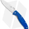 Spyderco Resilience Lightweight Liner Lock Knife Blue FRN (4.3" Serr) C142PSBL -Spyderco Sales Spyderco Resilience Lightweight LL Blue FRN Satin Serr C142PSBL BHQ 125855 jr