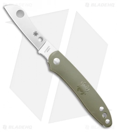 Spyderco Roadie Slip Joint Knife Olive Green FRN (2.1" Satin) C189PGR 3 Spyderco Roadie Slip Joint Knife Olive Green FRN (2.1" Satin) C189PGR