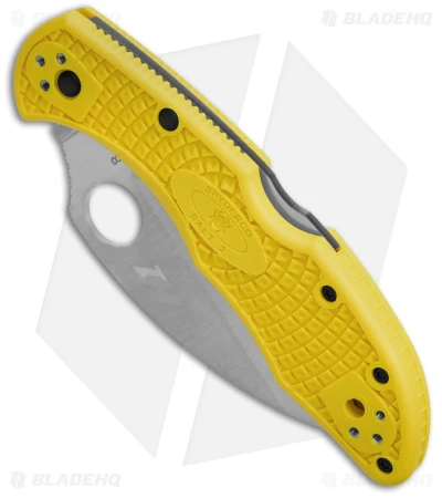 Spyderco Salt 2 Wharncliffe Knife Yellow FRN (2.89" Satin) C88PWCYL2 4 Spyderco Salt 2 Wharncliffe Knife Yellow FRN (2.89" Satin) C88PWCYL2 - Image 2