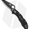 Spyderco Salt 2 Lock Back Knife Black FRN (3" Black Full Serr) C88SBBK2 -Spyderco Sales Spyderco Salt 2 LB Black FRN Black Full Serr C88SBBK2 BHQ 71340 jr