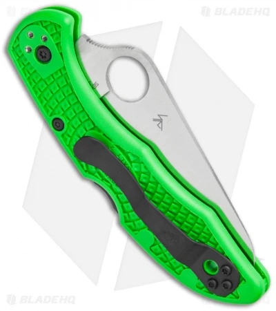 Spyderco Salt 2 Lightweight Lockback Knife Green FRN (3" Satin) C88FPGR2 5 Spyderco Salt 2 Lightweight Lockback Knife Green FRN (3" Satin) C88FPGR2 - Image 3