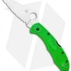 Spyderco Salt 2 Lightweight Lockback Knife Green (3" Serr) C88FSGR2 -Spyderco Sales Spyderco Salt 2 Lightweight LB Green FRN Green Serr C88FSGR2 BHQ 121030 jr