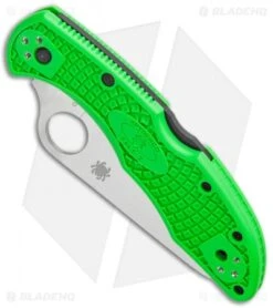 Spyderco Salt 2 Lightweight Lockback Knife Green (3" Serr) C88FSGR2 -Spyderco Sales Spyderco Salt 2 Lightweight LB Green FRN Green Serr C88FSGR2 BHQ 121030 jr spine