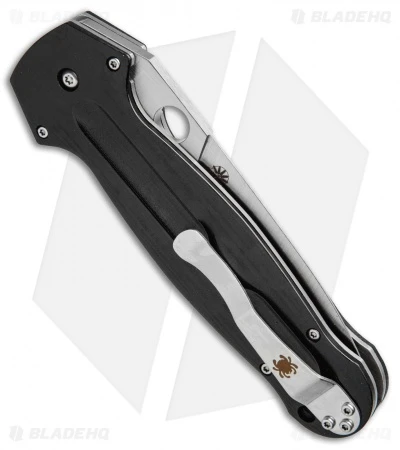 Spyderco Schempp EuroEdge Liner Lock Knife Black G-10 (3.9" Satin) C215GP 5 Spyderco Schempp EuroEdge Liner Lock Knife Black G-10 (3.9" Satin) C215GP - Image 3
