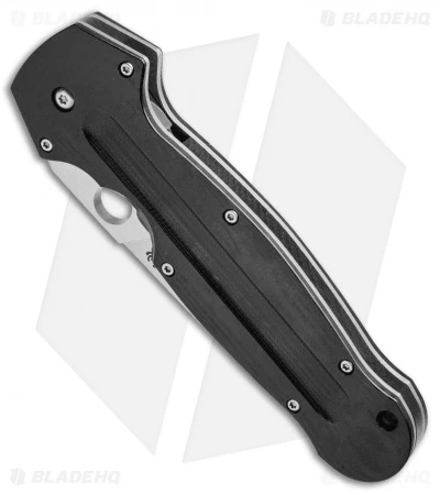 Spyderco Schempp EuroEdge Liner Lock Knife Black G-10 (3.9" Satin) C215GP 4 Spyderco Schempp EuroEdge Liner Lock Knife Black G-10 (3.9" Satin) C215GP - Image 2