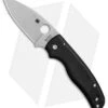Spyderco Shaman Compression Lock Knife Black G-10 (3.6" Stonewash) C229GP -Spyderco Sales Spyderco Shaman black G10 Satin BHQ 71268 er