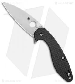 Spyderco Sliverax Compression Lock Knife CF/G-10 Laminate (3.5" Satin) C228CFP