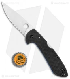 Spyderco Siren Lockback Knife Black G-10 (3.6" Satin) C247GP -Spyderco Sales Spyderco Siren LB Black G 10 Satin C247GP BHQ 102051 jr bottlecap