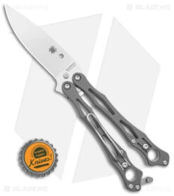Spyderco SmallFly 2 Butterfly Knife Gray G-10 (3.4" Satin CPM Cru-Wear) 9 Spyderco SmallFly 2 Butterfly Knife Gray G-10 (3.4" Satin CPM Cru-Wear) -Spyderco Sales Spyderco SmallFly 2 Butterfly Knife Gray G 10 3in Satin w CPM Cru Wear BHQ 151860 td size