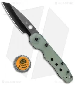 Spyderco M4 Smock Compression Lock Exclusive Knife Natural G-10 (3.5" Black) -Spyderco Sales Spyderco Smock Compression Lock Exclusive Knife Natural G 10 Black C240GM4PBK BHQ 126451 jr bottlecap