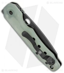 Spyderco M4 Smock Compression Lock Exclusive Knife Natural G-10 (3.5" Black) -Spyderco Sales Spyderco Smock Compression Lock Exclusive Knife Natural G 10 Black C240GM4PBK BHQ 126451 jr side