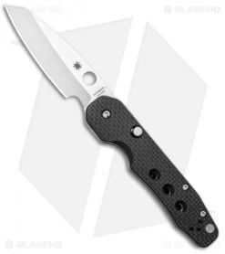 Spyderco Smock Compression Lock Knife Carbon Fiber (3.3" Satin)