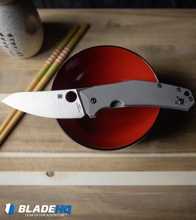 Spyderco SpydieChef Frame Lock Knife Gray Ti (3.3" Satin) C211TIP 7 Spyderco SpydieChef Frame Lock Knife Gray Ti (3.3" Satin) C211TIP - Image 5