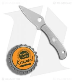 Spyderco Bug Stainless SS Mini Folding Keychain Knife (1.31" Satin) C133P -Spyderco Sales Spyderco Stainless Bug SS mini keychain satin BHQ 4109 er bottlecap