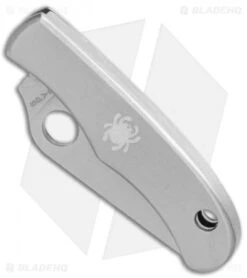 Spyderco Bug Stainless SS Mini Folding Keychain Knife (1.31" Satin) C133P -Spyderco Sales Spyderco Stainless Bug SS mini keychain satin BHQ 4109 er spine