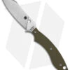 Spyderco Stok Drop Point Fixed Blade Knife OD Green G-10 (3" Satin) FB50GPOD -Spyderco Sales Spyderco Stok OD Green G 10 DP Satin BHQ 179360 jr