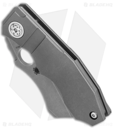 Spyderco Stovepipe Frame Lock Knife Titanium (2.8" Stonewash) C260TIP 4 Spyderco Stovepipe Frame Lock Knife Titanium (2.8" Stonewash) C260TIP - Image 2