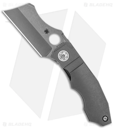Spyderco Stovepipe Frame Lock Knife Titanium (2.8" Stonewash) C260TIP 3 Spyderco Stovepipe Frame Lock Knife Titanium (2.8" Stonewash) C260TIP