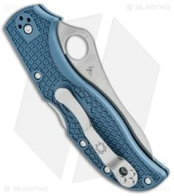 Spyderco Stretch 2 LW Sprint Run Knife Blue FRN (3.4" Satin V-Toku2) C90FPBLE2 -Spyderco Sales Spyderco Stretch 2 LW Sprint Run Blue FRN Satin V Toku2 C90FPBLE2 BHQ 78698 jr side