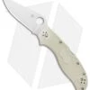 Spyderco Stretch 2 Sprint Run Lockback Knife Ivory FRN (3.4" Satin) C90FPIV2 -Spyderco Sales Spyderco Stretch 2 Sprint Run LB Ivory FRN Satin C90FPIV2 BHQ 102057 jr