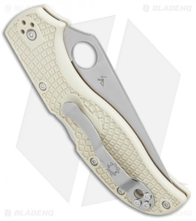 Spyderco Stretch 2 Sprint Run Lockback Knife Ivory FRN (3.4" Satin) C90FPIV2 5 Spyderco Stretch 2 Sprint Run Lockback Knife Ivory FRN (3.4" Satin) C90FPIV2 - Image 3