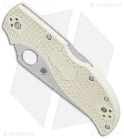 Spyderco Stretch 2 Sprint Run Lockback Knife Ivory FRN (3.4" Satin) C90FPIV2 4 Spyderco Stretch 2 Sprint Run Lockback Knife Ivory FRN (3.4" Satin) C90FPIV2 - Image 2