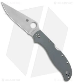 Spyderco Stretch 2 XL Lockback Knife Gray G-10 (4" Satin) C258GPGYCW