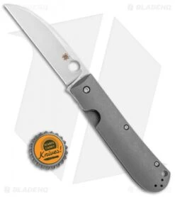 Spyderco SwayBack Frame Lock Knife (3.53" Stonewash XHP) C249TIP -Spyderco Sales Spyderco SwayBack FL SW C249TIP BHQ 112404 jr bottlecap