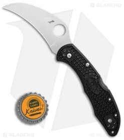 Spyderco Tasman Salt 2 Lock Back Knife Black FRN (2.8" Satin) C106PBK2 -Spyderco Sales Spyderco Tasman Salt 2 black FRN satin BHQ 71329 er bottlecap 2
