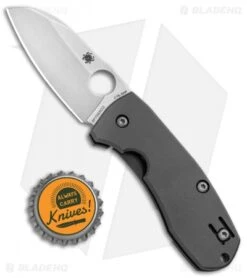 Spyderco Techno 2 Frame Lock Knife Titanium (2.55" Stonewash) C158TIP2 9 Spyderco Techno 2 Frame Lock Knife Titanium (2.55" Stonewash) C158TIP2 -Spyderco Sales Spyderco Techno 2 FL Ti SW C158TIP2 BHQ 80867 jr bottlecap