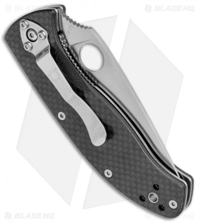 Spyderco Tenacious Folding Knife Carbon Fiber/G-10 (3.375" Satin Serr) C122CFPS 5 Spyderco Tenacious Folding Knife Carbon Fiber/G-10 (3.375" Satin Serr) C122CFPS - Image 3