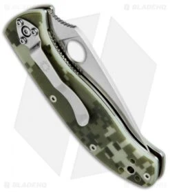 Spyderco Tenacious Folding Knife Camo G-10 (3.375" Satin) C122GPCMO Exclusive -Spyderco Sales Spyderco Tenacious Camo G 10 Exclusive C122GPCMO BHQ 51522 jr side