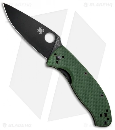 Spyderco Tenacious Liner Lock Knife Green G-10 (3.39" Black) C122GPBGR 3 Spyderco Tenacious Liner Lock Knife Green G-10 (3.39" Black) C122GPBGR