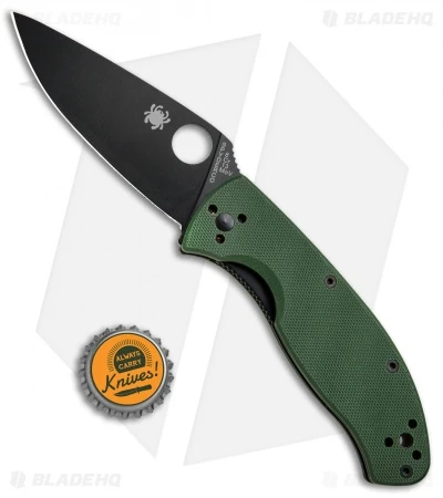 Spyderco Tenacious Liner Lock Knife Green G-10 (3.39" Black) C122GPBGR 6 Spyderco Tenacious Liner Lock Knife Green G-10 (3.39" Black) C122GPBGR - Image 4