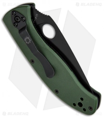 Spyderco Tenacious Liner Lock Knife Green G-10 (3.39" Black) C122GPBGR 5 Spyderco Tenacious Liner Lock Knife Green G-10 (3.39" Black) C122GPBGR - Image 3