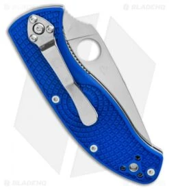 Spyderco Tenacious Lightweight Blue FRN Knife (3.4" Satin S35VN) C122PBL -Spyderco Sales Spyderco Tenacious Lightweight Blue FRN Knife 3.4 Satin S35VN C122PBL BHQ 116282 LS Side