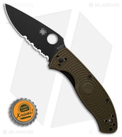 Spyderco Tenacious Lightweight Folding Knife OD Green FRN (3.4" Black Serr) 9 Spyderco Tenacious Lightweight Folding Knife OD Green FRN (3.4" Black Serr) -Spyderco Sales Spyderco Tenacious Lightweight Folding Knife OD Green FRN 3in Black Serr BHQ 120673 td size