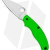 Spyderco UK Pen Knife Salt Slip Joint Green FRN (2.9" Satin LC200N) C94PGR