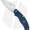 Spyderco UK Pen Knife Slip Joint Dark Blue FRN (2.9" Satin CPM-S110V) C94PDBL