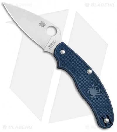 Spyderco UK Pen Knife Slip Joint Dark Blue FRN (2.9" Satin CPM-S110V) C94PDBL 3 Spyderco UK Pen Knife Slip Joint Dark Blue FRN (2.9" Satin CPM-S110V) C94PDBL