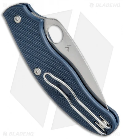 Spyderco UK Pen Knife Slip Joint Dark Blue FRN (2.9" Satin CPM-S110V) C94PDBL 5 Spyderco UK Pen Knife Slip Joint Dark Blue FRN (2.9" Satin CPM-S110V) C94PDBL - Image 3