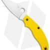 Spyderco UK Pen Knife Salt Slip Joint Yellow FRN (2.9" Satin) C94PYL